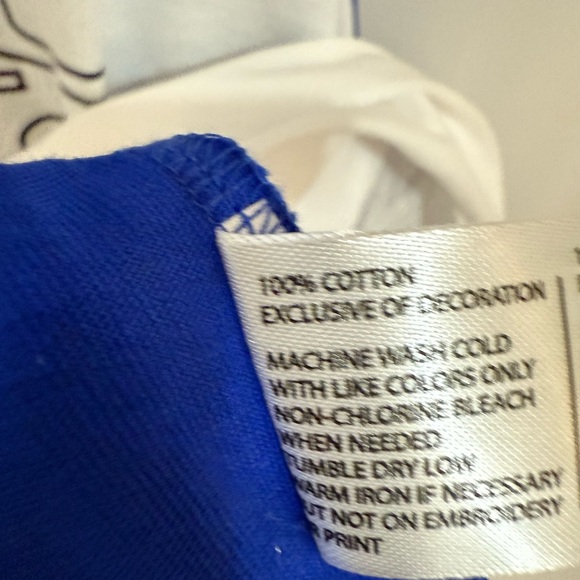 U.S. Polo Assn. Blue and White Cotton Apparel - Picture 2 of 2